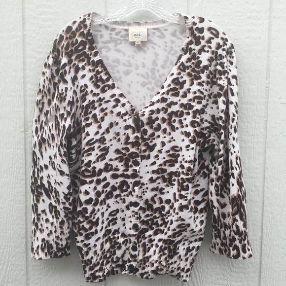 ECI Sweaters - 5/$20 Bundle Sale | eci  animal print cardigan